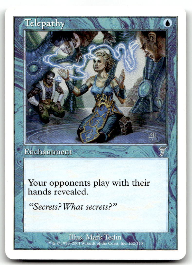 Telepathy #102 (MP) 7th Edition 7ED Magic MTG