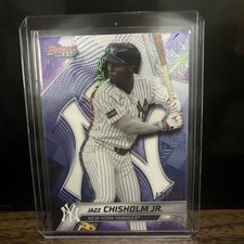 2025 Bowman's Best #28 Jazz Chisholm Jr. Purple Mojo /250 Yankees