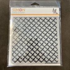 Simon Says Stamp Rose Lattice Background Cling Rubber Stamp Flower NEW
