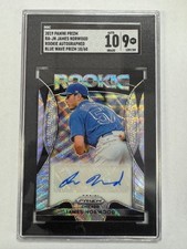 2019 PANINI PRIZM RA-JN JAMES NORWOOD ROOKIE AUTO BLUE WAVE PRIZM 18/60 SGC 10/9