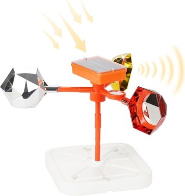 Solar Floating Pool Bird Deterrent 360° Wind-Driven Reflective Spinner W/ Sound