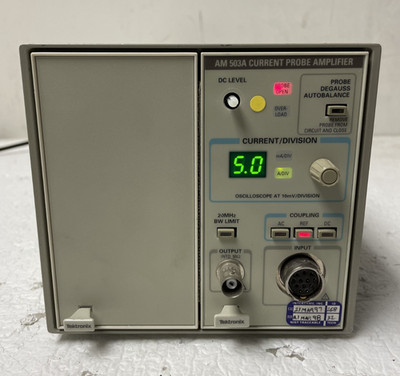 Tektronix TM502A Plugin Mainframe w/ AM 503A Current Probe Amplifier *READ