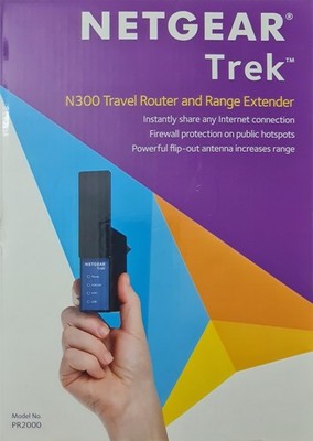 Netgear Trek N300 Travel Reise Router Range Extender Kabellos Akku Firewall WLAN
