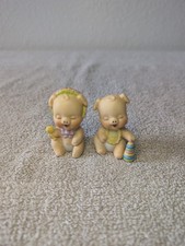 Vintage Enesco 1981 Baby Pig Figurines Statues Decor Collectibles