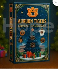 7-undated Auburn tigers advent Calendars with ornaments