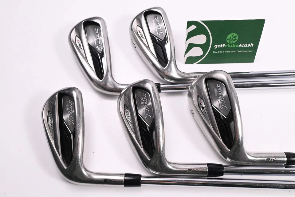 Left Hand Titleist 718 AP1 Irons / 7-PW+48° / Regular Flex AMT Red R300 Shafts - Image 2 of 4