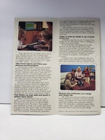 Rare 1980 Mattel Intellivision & Keyboard Retail Color Brochure Pamphlet Catalog