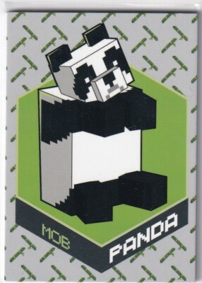 Panini Minecraft Time to Mine Trading Cards Nr. 197 Mob Card Panda