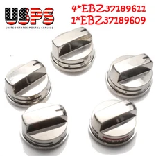 Compatible with LG Stove Range Burner Knob 4 PCs EBZ37189611 + 1 PCs EBZ37189609