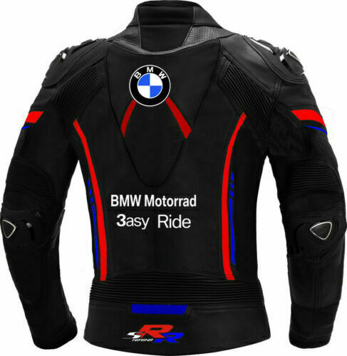 BMW Jacket BMW Motorrad Motorbike Motorcycle Jacket Bike Leather Leder Biker - Foto 2 di 10