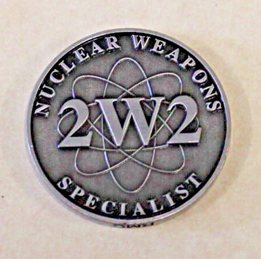 Nuclear Weapons Specialist AFSC 2W2 Air Force Antique Silver