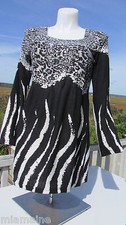 NEW XS PYRAMID COLLECTION sweater dress animal print leopard zebra black white