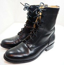 frye julie front zip combat boot