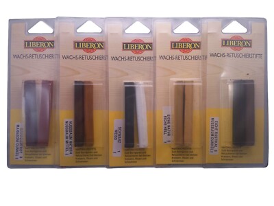 4 x 10 ml LIBERON Wachs-Retuschierstifte, Farbwahl!!