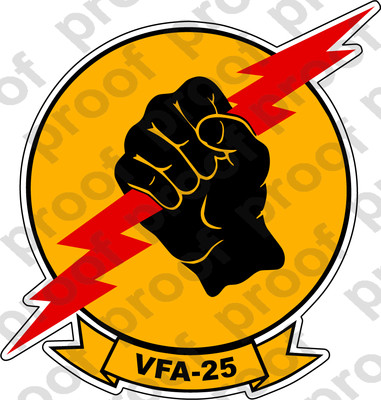 STICKER USN VFA 25 Strike Fighter Squadron | eBay