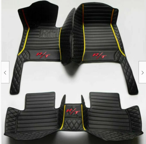 Fit For Dodge Charger Challenger RT 2006-2024 Car Floor Mats Leather Waterproof - Picture 24 of 35