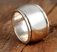 Rings Sterling Silver ring Spinner Ring Meditation Handmade Ring Jewelry RC