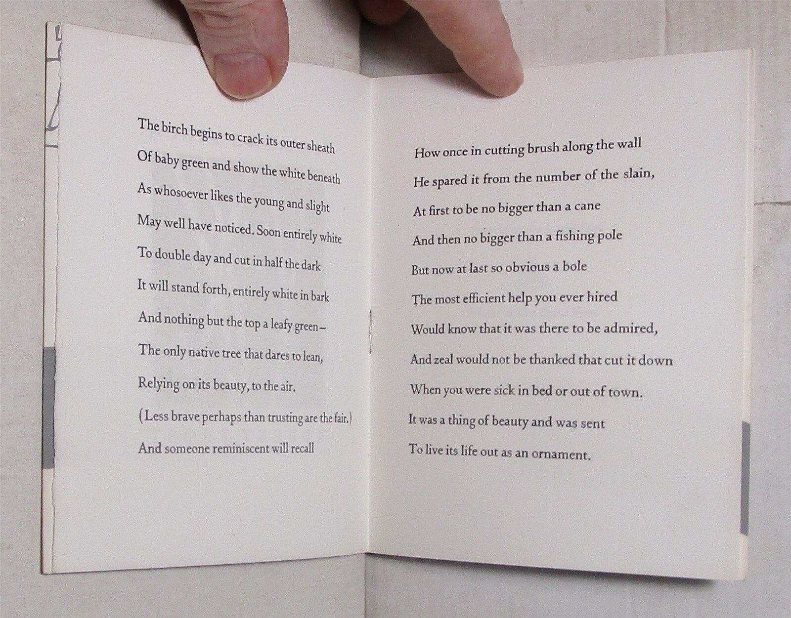 1946 Robert Frost Christmas card, A Young Birch eBay