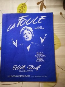 Partition La Foule Edith Piaf Ebay