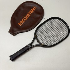 vintage The Hustler Racquetball Racquet w/cover