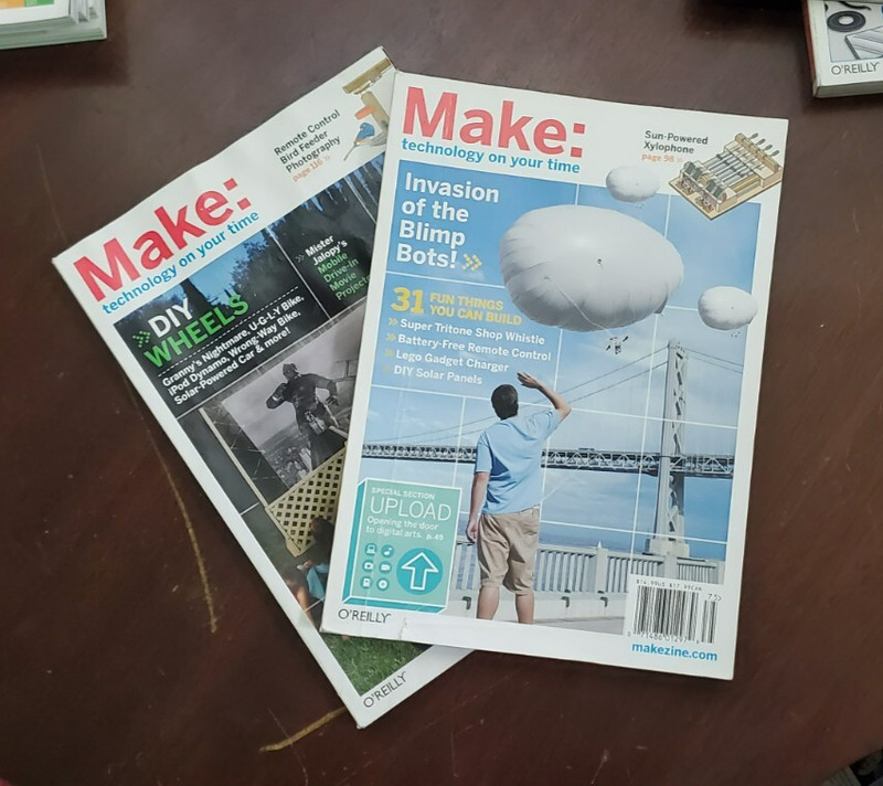Lot of Two Make Magazines Issues 11 & 12 from August and November 2007