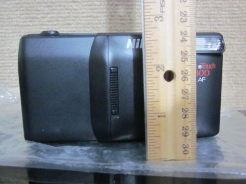Nikon Tele Touch 300 AF Point & Shoot 35mm Film Camera 35-55mm Macro Lens - Picture 6 of 11