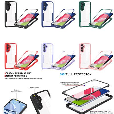 Fr Samsung A54/A53/A14/A13 5G/A05/A15/A04E Full Cover Case with Screen Protector