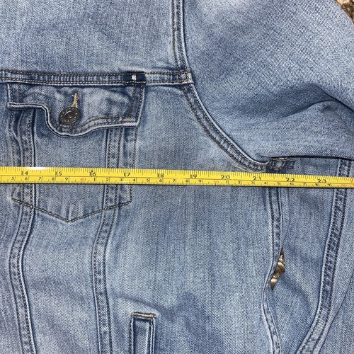 VTG 90s Calvin Klein Jeans Denim Trucker Jacket Womens Large Blue 100% Cotton - Picture 7 of 8