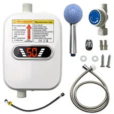 Electric Tankless Water Heater 3500W Instant Hot Water Heater for Kitchen Sink