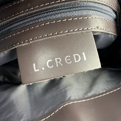 L Credi Backpack Black Brown Taupe Made In Italy Faux  display picture 2