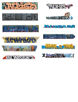#ad #ad N Scale Whole Car Graffiti Decals for 50#x27; Boxcars and Hoppers $10.00