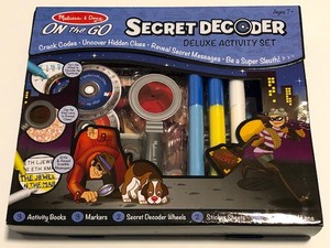 melissa & doug on the go secret decoder deluxe activity set
