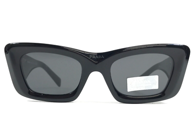 Prada Black Sunglasses with Cat-Eye Frame and Dark Lenses Prada PR 14WS 1AB5Z1 Sunglasses Women main image 3