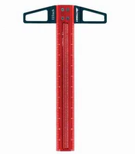 TYDEEY Woodworking T Square Ruler 12 inch, Aluminum Scriber Measuring Tool