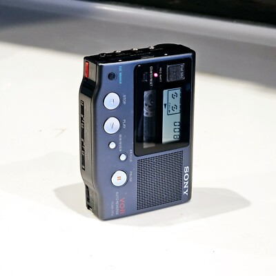 Rare Sony TCM-77V Cassette Recorder LCD Display Auto Reverse
