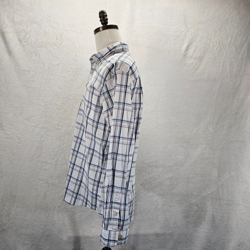 NWT Sonoma Shirt Mens Large Perfect Length Casual Button Down Plaid Long Sleeve - 第 3/15 張圖片