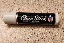 1950’s Vintage Chap Stick Metal Push Tube Lip Balm US Olympic Team Made In USA