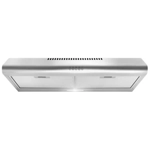 30 in Under Cabinet Range Hood, 3-Prong Plug, Stainless, LED, Mesh Filters