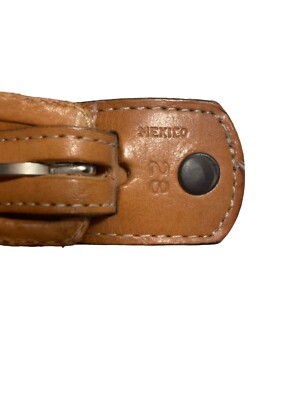 Rattlesnake Leather Belt Handcrafted in Mexico Women’s Size 28 Brown Textured Rattlesnake Leather Belt Handcrafted in Mexico Women main image 3