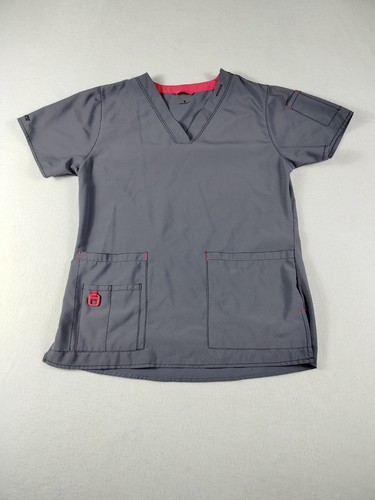 Carhartt Scrub Top Womens XS Gray Lot Of 2 Force Modern Fit Nurse Medical Trauma - Picture 12 of 21