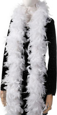 White Fluffy Feather Boas - 80G, 2 Yards for Parties, Weddings  Decor