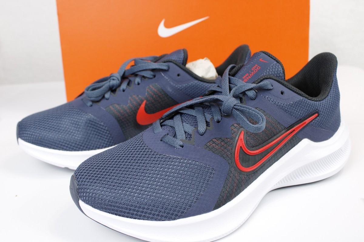 Nike Downshifter 11 (4E) Running Shoes Men Size 7 Navy Blue White
