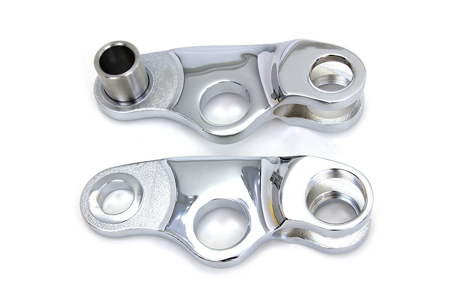 Juego basculante de horquilla de resorte cromado para Harley Davidson Foto 2 de 2