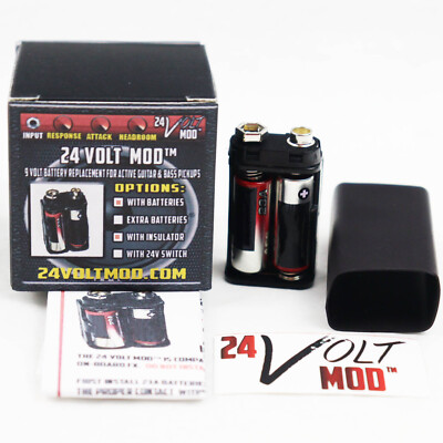   24 Volt Mod  with insulator For EMG & Active Guitar / Bass Pickups 24V