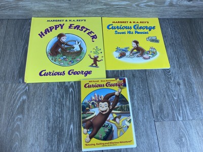 Curious George Happy Easter Saves His Pennies Softcover & Curious George DVD
