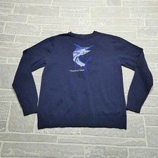Vineyard Vines Sweater Youth Large 16 Blue Cotton Swordfish Blue Marlin