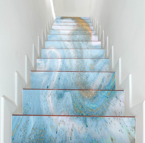 3D Dream Blue E077 Stair Risers Decoration Photo Mural Vinyl Decal Wallpaper E - Picture 6 of 6