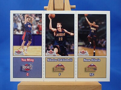 Fleer Tradition 2002-030 Tri Rookie RC Yao Ming Tskitishvili Nene Hilario 285