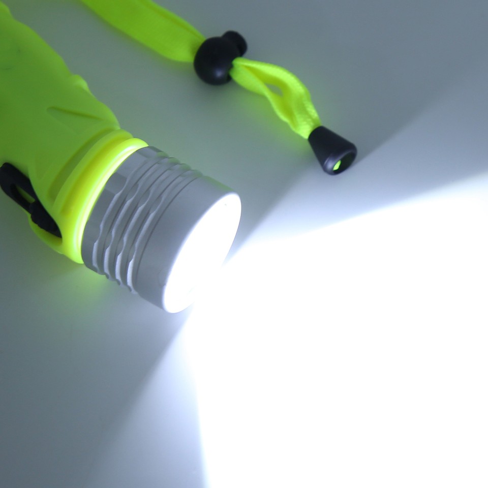 Underwater Flashlight LED Strong Light Aluminium Alloy Flashlight SNQ