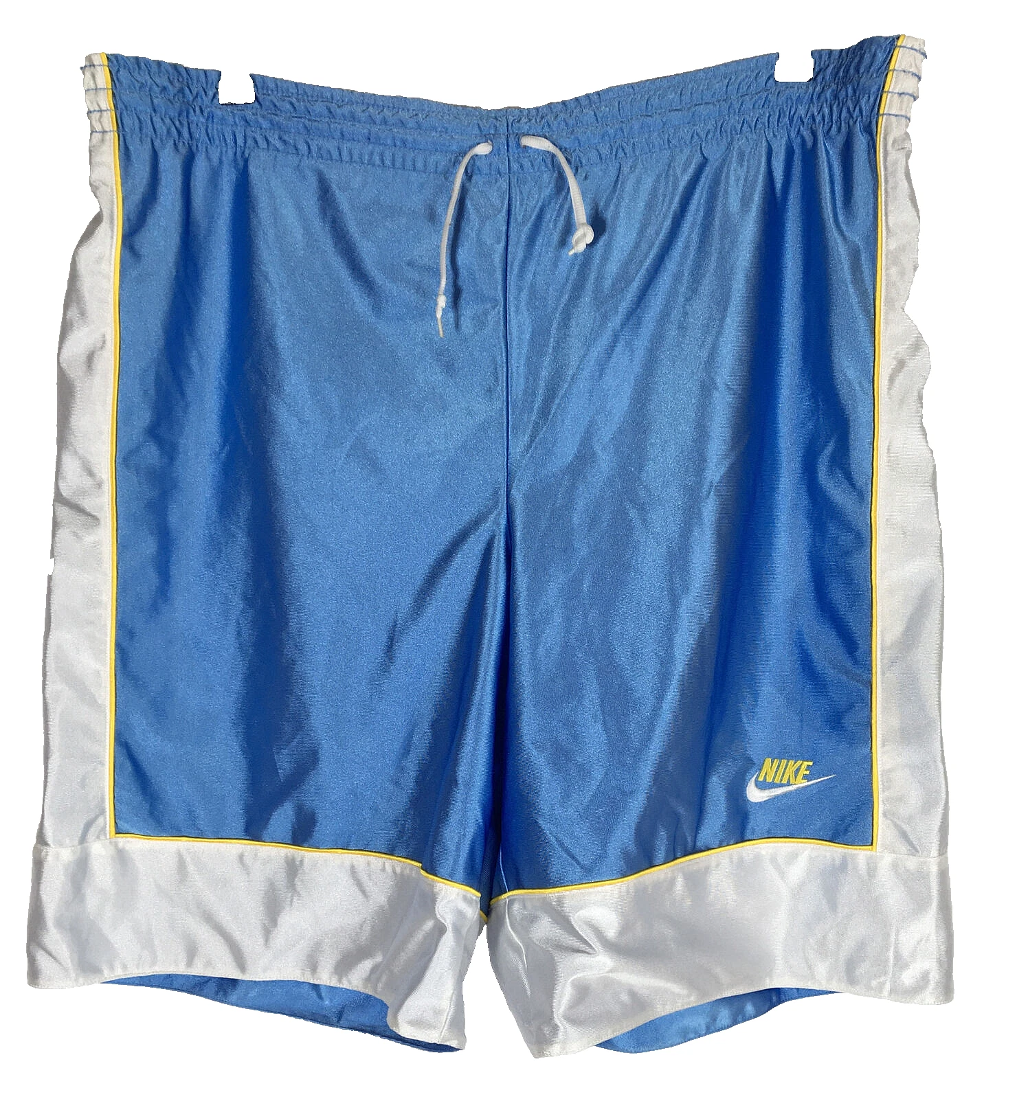 Short de basket homme vintage NIKE RÉVERSIBLE Cour suprême bleu blanc 2XL